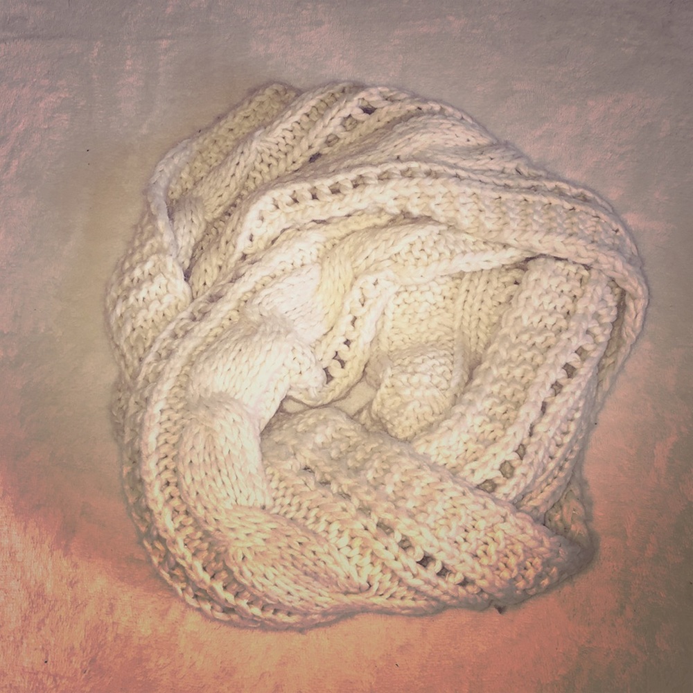 White infinity scarf